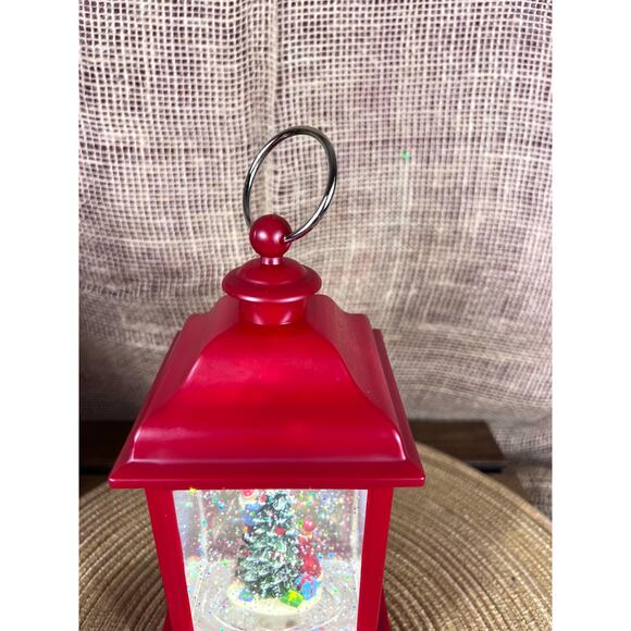 Christmas Water Glittering Snow Globe Lantern, Battery Powered New in Box - Picture 13 of 13